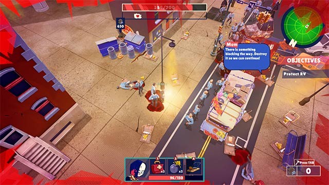 Lối chơi của Save Mom game kết hợp giữa hành động hợp tác với sinh tồn kinh dị