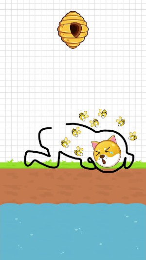 Đừng để chú chó bị ong đốt nhé