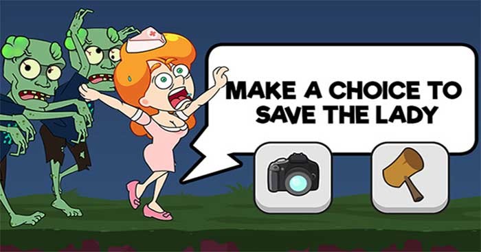 Giải quyết từng chướng ngại vật và cứu cô gái khỏi nguy hiểm trong Save The Lady