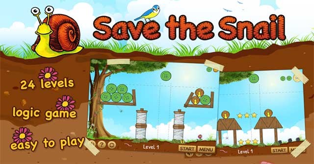 Bảo vệ những chú ốc sên dễ thương bằng cách vượt qua mọi màn chơi của Save the Snail