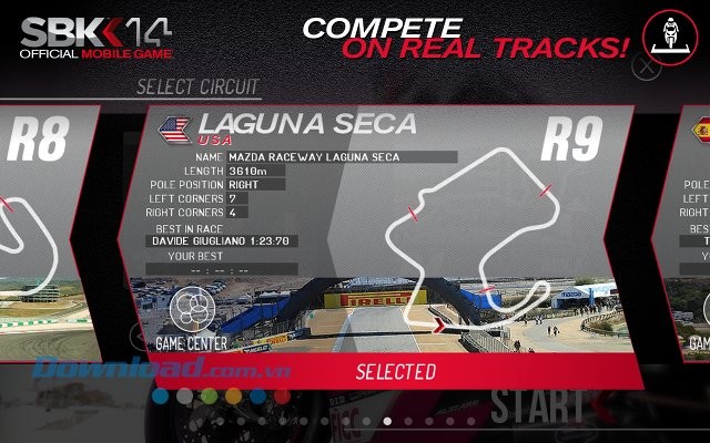 Bộ điều khiển trực quan của SBK14 cho Android