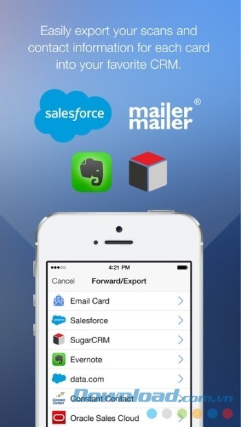 Lưu trữ và đồng bộ danh thiếp số hóa trên đám mây