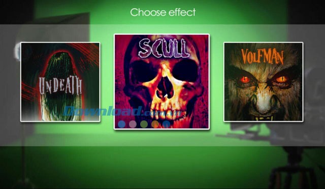 Các hiệu ứng ma trong Scary Video Maker cho Android