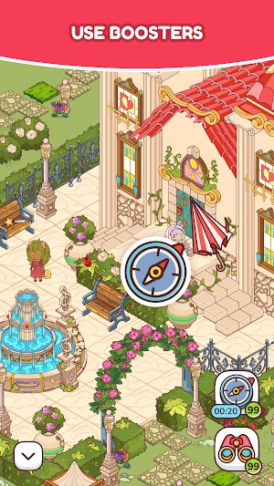 Sử dụng booster để tìm đồ vật dễ dàng