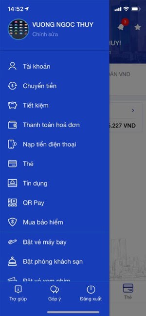Tiện ích tại SCB Mobile Banking
