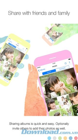 Chia sẻ ảnh với người thân