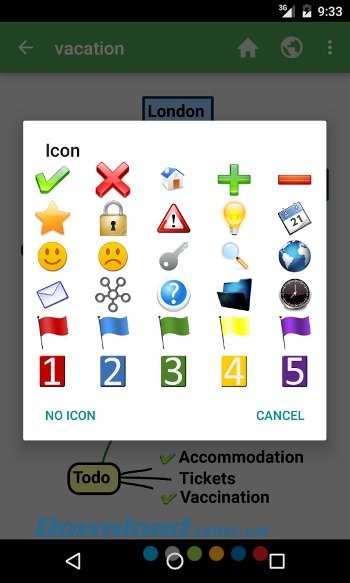 Danh sách biểu tượng của SchematicMind