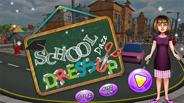 Game thời trang cho bé - School Daze Dressup