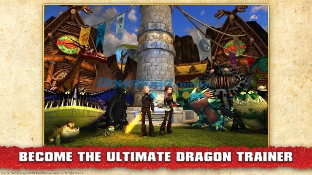 Trở thành chuyên gia đào tạo rồng trong School of Dragons cho Android