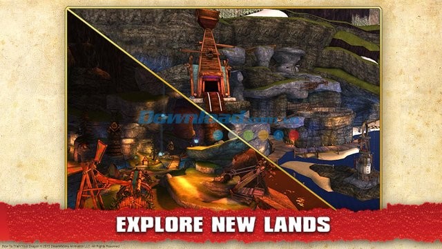 Khám phá những vùng đất mới trong School of Dragons cho Android