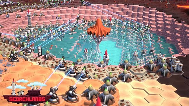 Thế giới của Scorch Lands là sự kết hợp giữa phép thuật cổ điển với công nghệ hiện đại