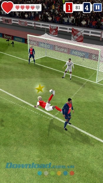 Trở thành chân sút vàng trong game Score! Hero
