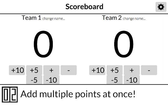 Bật các nút điểm +5, -5, +10 hoặc -10 để thêm hoặc xóa nhiều điểm cùng một lúc