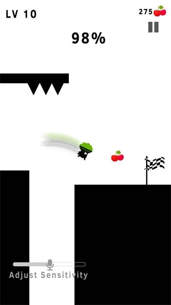 Sử dụng âm thanh giọng nói để điều khiển nhân vật vượt chướng ngại vật trong Scream Go Hero