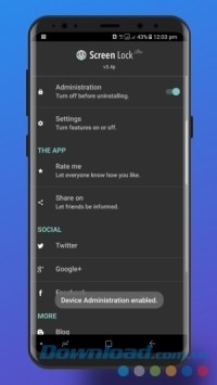 Cấu hình Screen Lock Pro cho Android