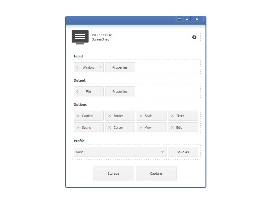 Các tùy chọn của ScreenSnag
