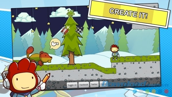 Game giải đố thách thức sáng tạo cực hay Scribblenauts Remix cho Android