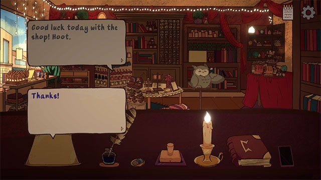 Quản lý cửa hàng ma thuật chữa lành trong game Scroll the Pain Away