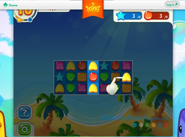 Kéo 1 hàng trong Scrubby Dubby Saga