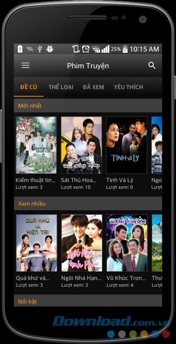 Ứng dụng chứa hàng nghìn phim lẻ, phim bộ hot
