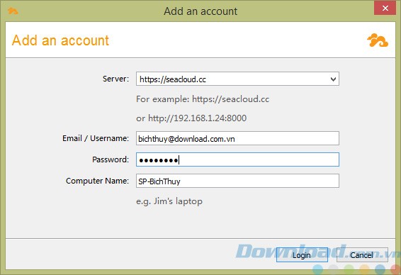 Đăng nhập tài khoản