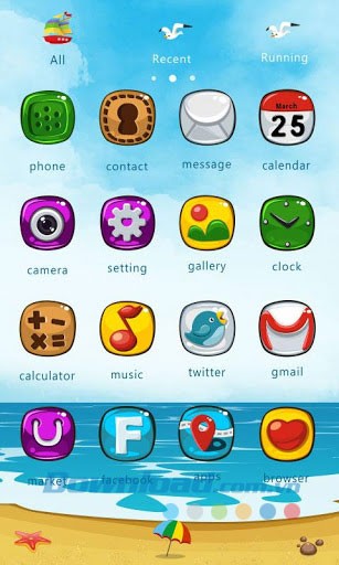 Sea Party GO Laucher EX Theme