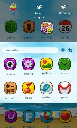 Sea Party GO Launcher EX Theme