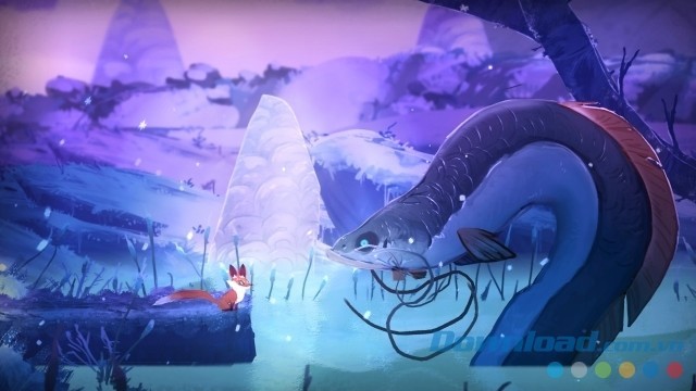 Gặp gỡ nhiều quái vật trong game phiêu lưu giải đố Seasons after Fall cho máy tính