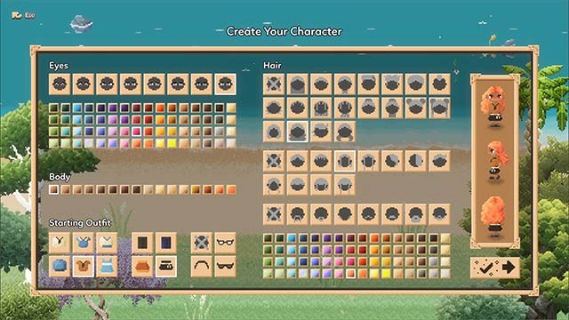 Xây dựng nhân vật cá tính với vô số tùy chọn có sẵn trong Season's Turning