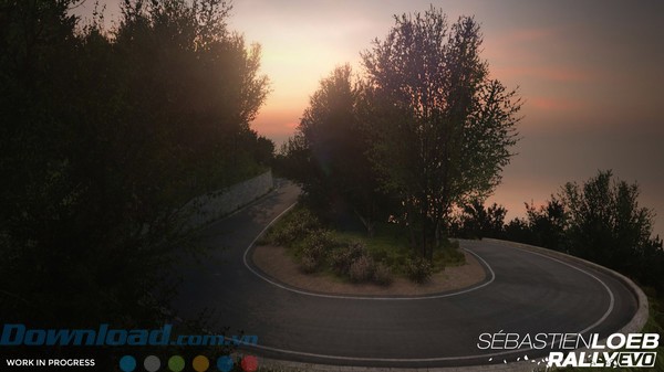 Đường đua quanh co trong Sébastien Loeb Rally EVO