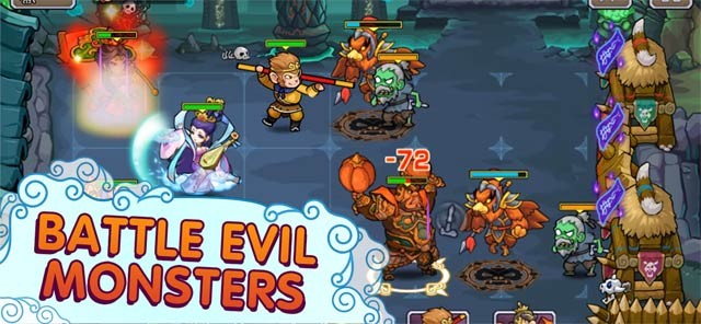 Chiến đấu với nhiều quái vật xấu xa