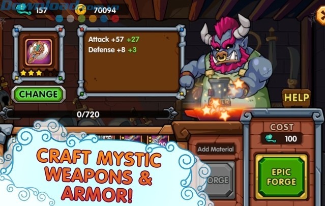 Trang bị giáp và vũ khí huyền thoại