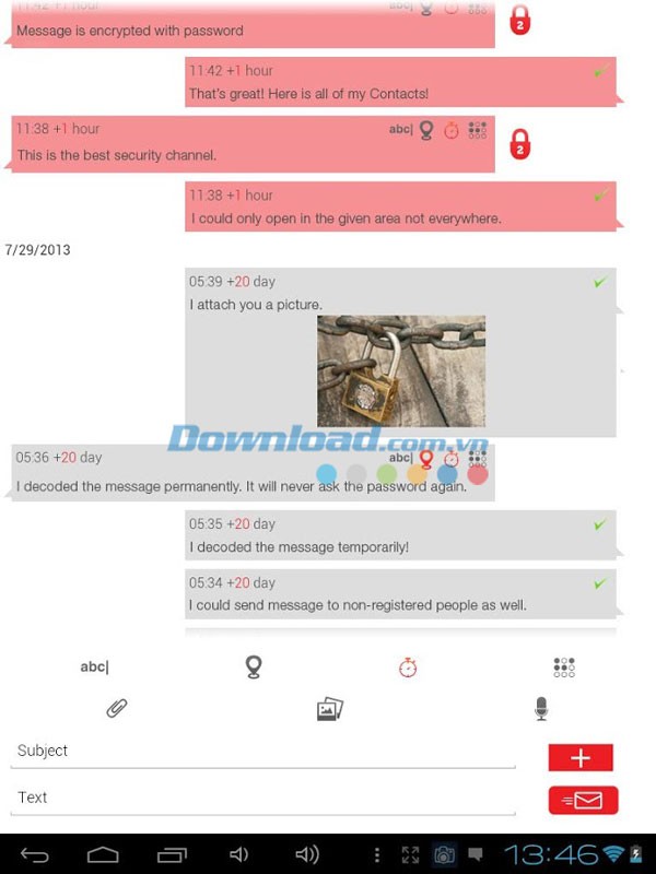 Secure Send for Android