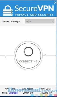 Quá trình kết nối tới máy chủ
