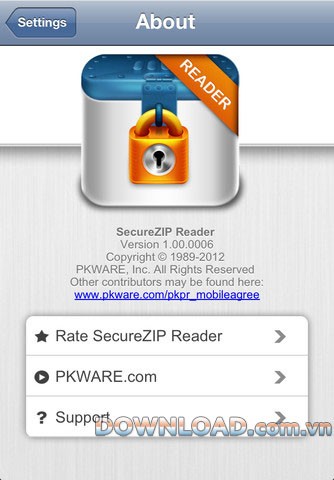 SecureZIP Reader for iOS