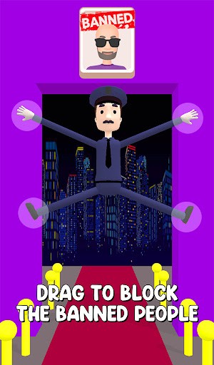 Kéo dãn cơ thể để ngăn các vị khách không mời trong game Security Guy Stretch Master