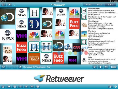 Retweever Visualization cho iPad