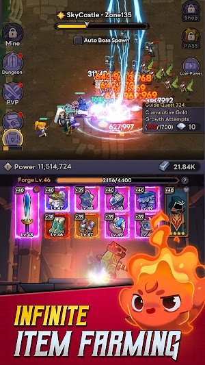 Farm các item mạnh mẽ