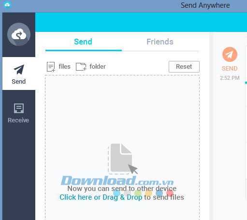 Gửi file với Send Anywere