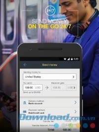 Send Money Transfers Quickly cho Android hỗ trợ gửi tiền nhanh