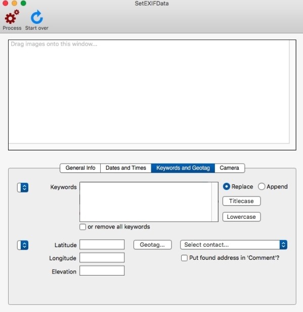Set EXIF Data cho Mac rất dễ sử dụng
