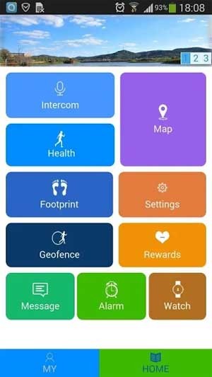 SeTracker cho Android có giao diện trực quan và dễ sử dụng