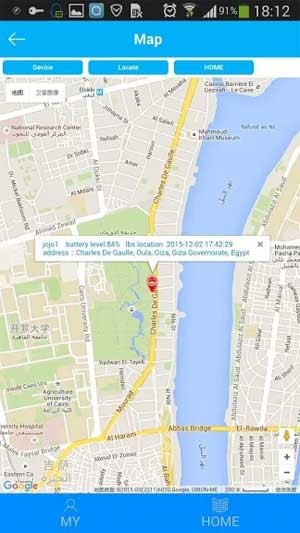 Hiển thị vị trí của đồng hồ trong thời gian thực