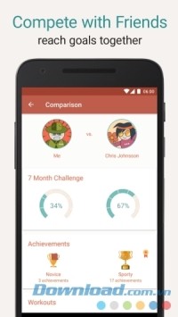 Seven cho Android để người dùng cạnh tranh với bạn bè