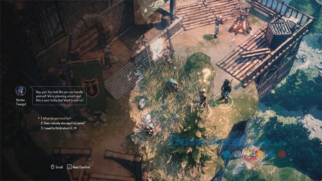 Tương tác với các nhân vật