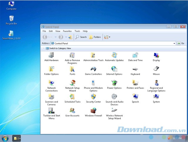 Giao diện Windows 7