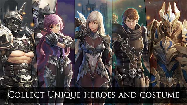 Chọn trong số 6 nhân vật độc đáo với bộ kỹ năng và sức mạnh riêng