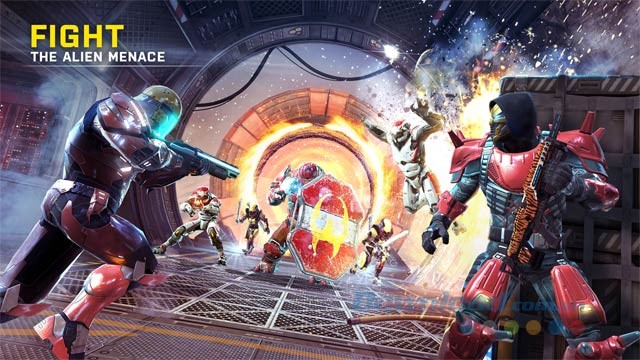 Chiến đấu với đội quân ngoài hành tinh hùng mạnh