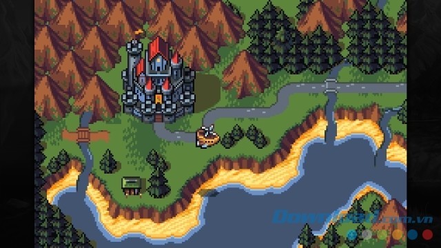 Bản đồ nhỏ trong game RPG Shadows of Adam cho máy tính, Mac và Linux