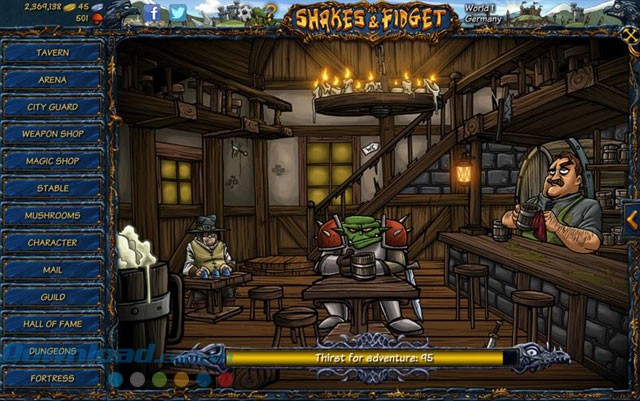 Quán rượu là nơi nhận nhiệm vụ chính trong game